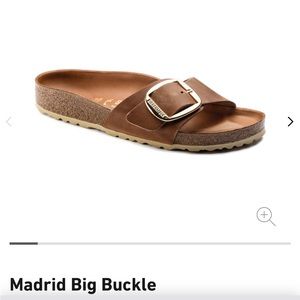 Birkenstock Madrid Big Buckle Cognac Narrow Width